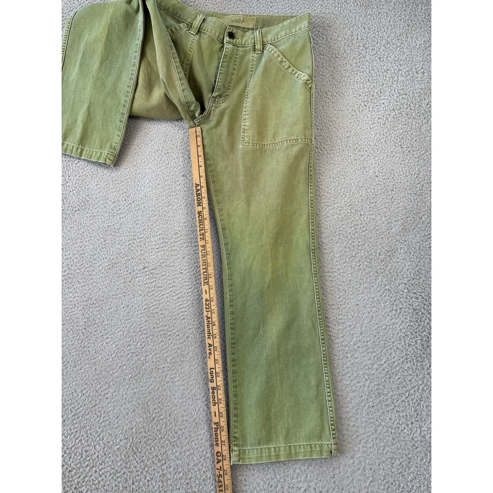 Vintage Gap ARMY Pants 31x30 Fits 30x28.5 Green Y2K Military Flap Pockets - Picture 3 of 15